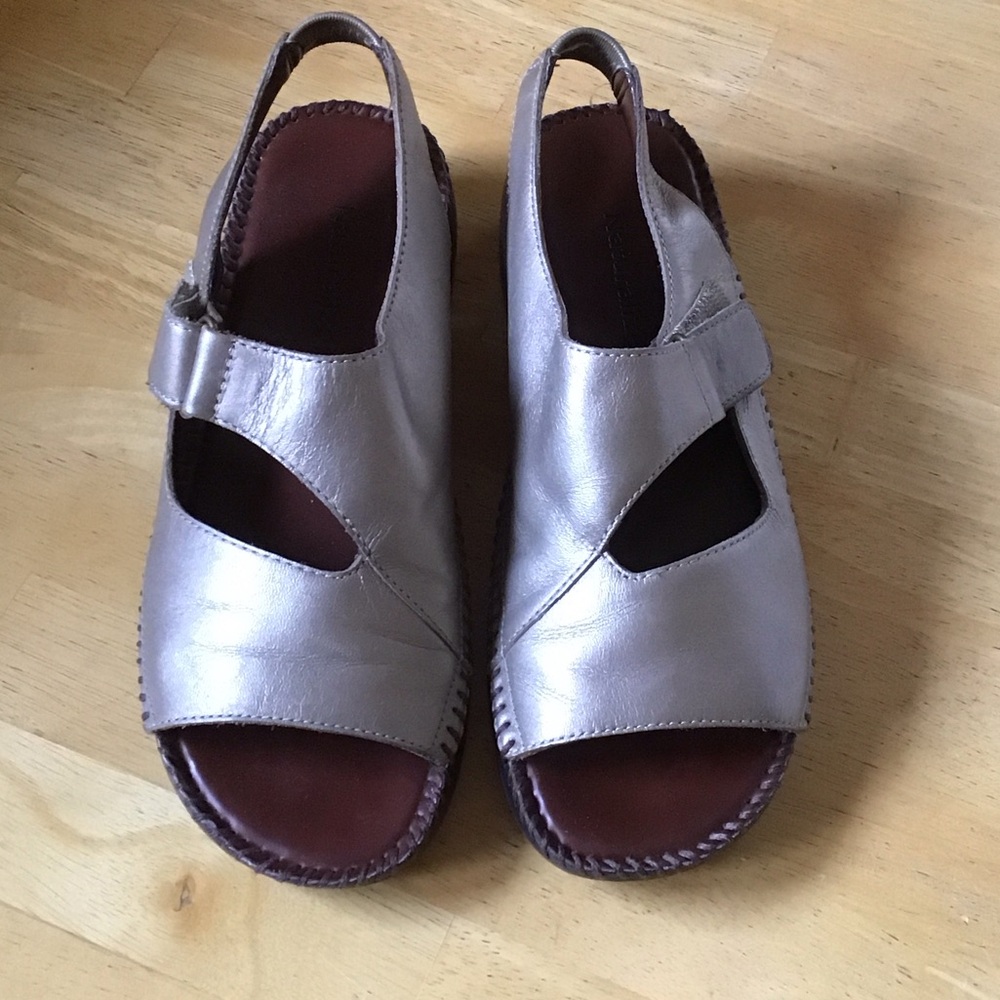 Gold metallic Sandals